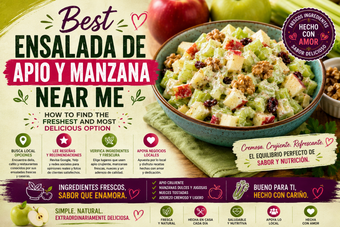 Best Ensalada de Apio y Manzana Near Me